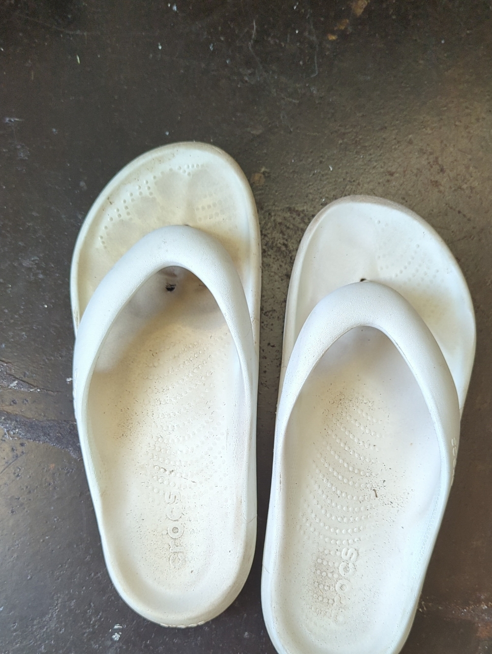 White Foam Flip Flop Sandals for Women